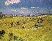 Vincent Van Gogh Wheat Stacks with Reaper USA oil painting artist